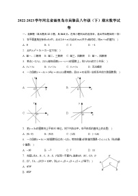 2022-2023学年河北省秦皇岛市昌黎县八年级（下）期末数学试卷（含解析）