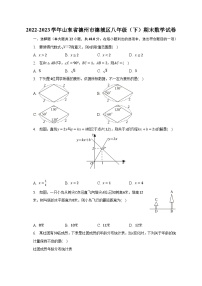 2022-2023学年山东省德州市德城区八年级（下）期末数学试卷（含解析）