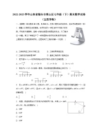 2022-2023学年山东省烟台市莱山区七年级（下）期末数学试卷（五四学制）（含解析）