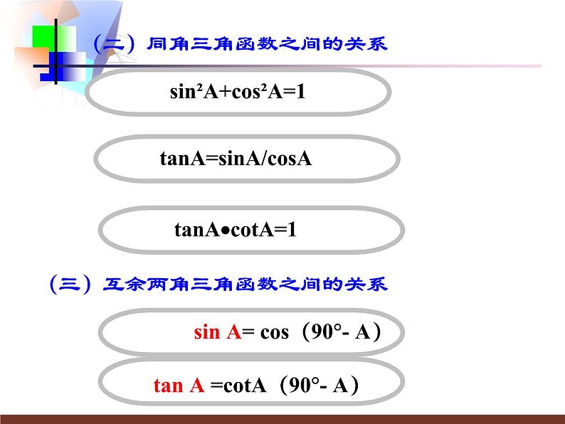 第七章锐角三角函数小结与复习课件03