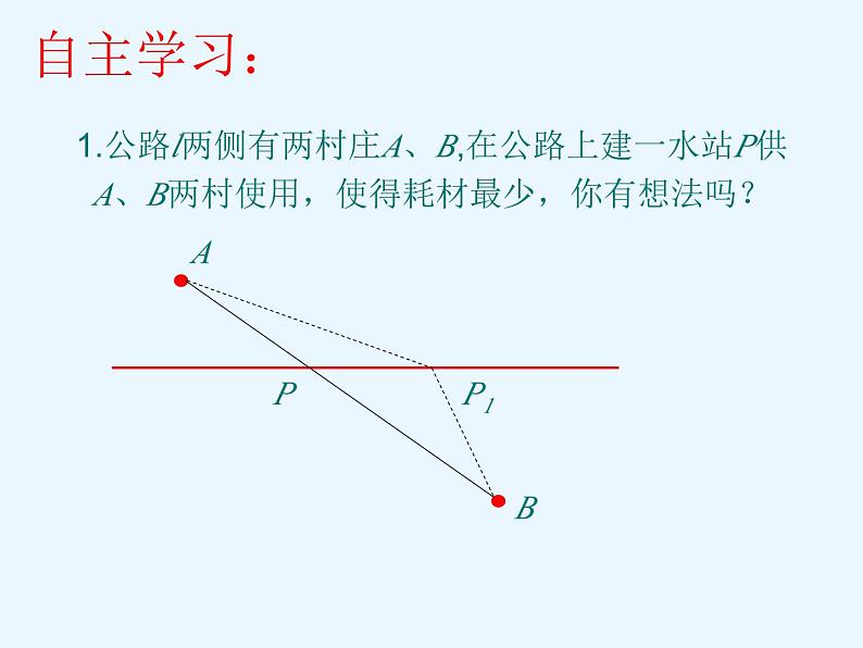 中考数学函数专题复习---利用轴对称求最短距离问题 课件PPT04