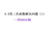 5.5用二次函數(shù)解決問題課件PPT