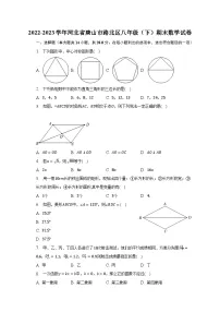 2022-2023学年河北省唐山市路北区八年级(下)期末数学试卷(含解析)