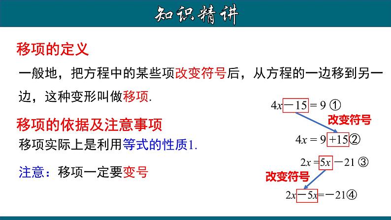 3.2.2 一元一次方程的解法（一）--移项-2023-2024学年七年级数学上册教材配套教学课件(人教版)第6页