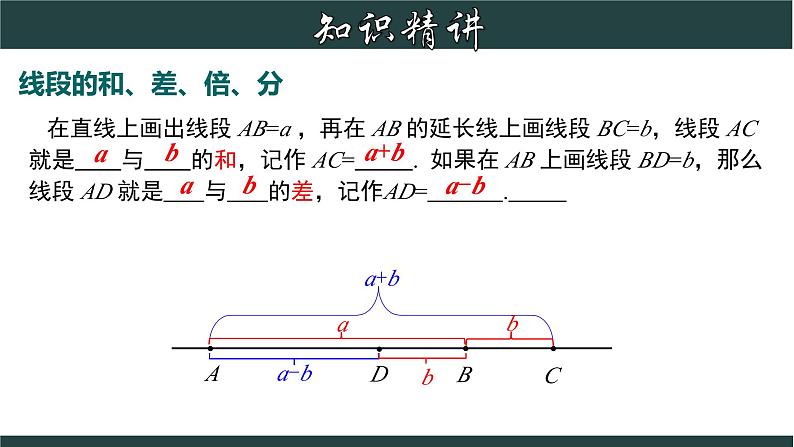 6.4 线段的和差-2023-2024学年七年级数学上册教材配套教学课件(浙教版)03