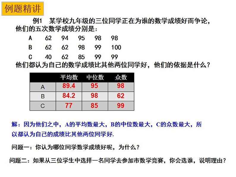 3.2 中位数与众数（2）-2023-2024学年九年级数学上册教材配套教学课件（苏科版）第7页