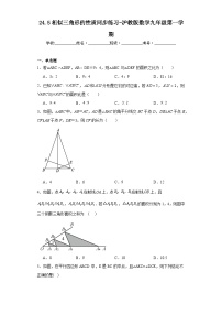 初中沪教版 (五四制)24.5  相似三角形的性质课时作业