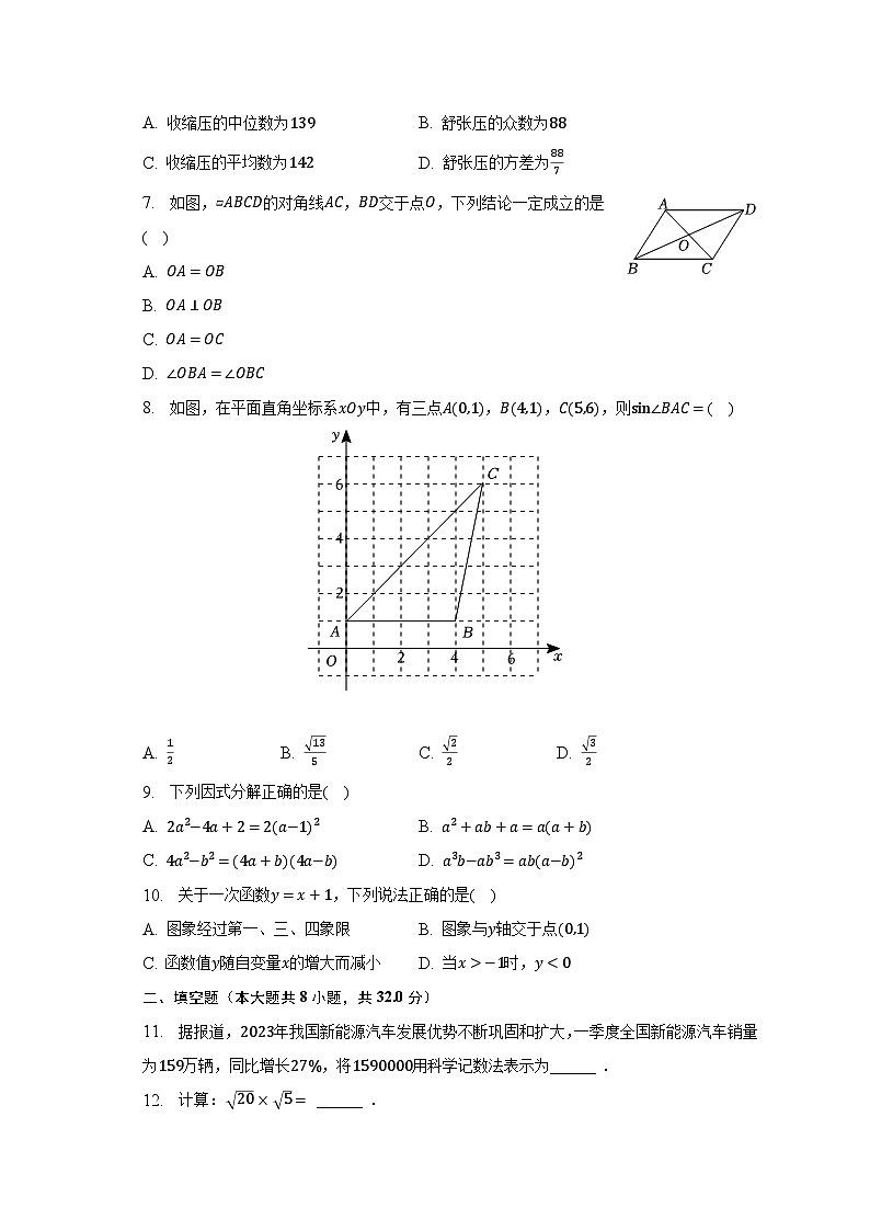 2023年湖南省益阳市中考数学试卷（含解析）第2页