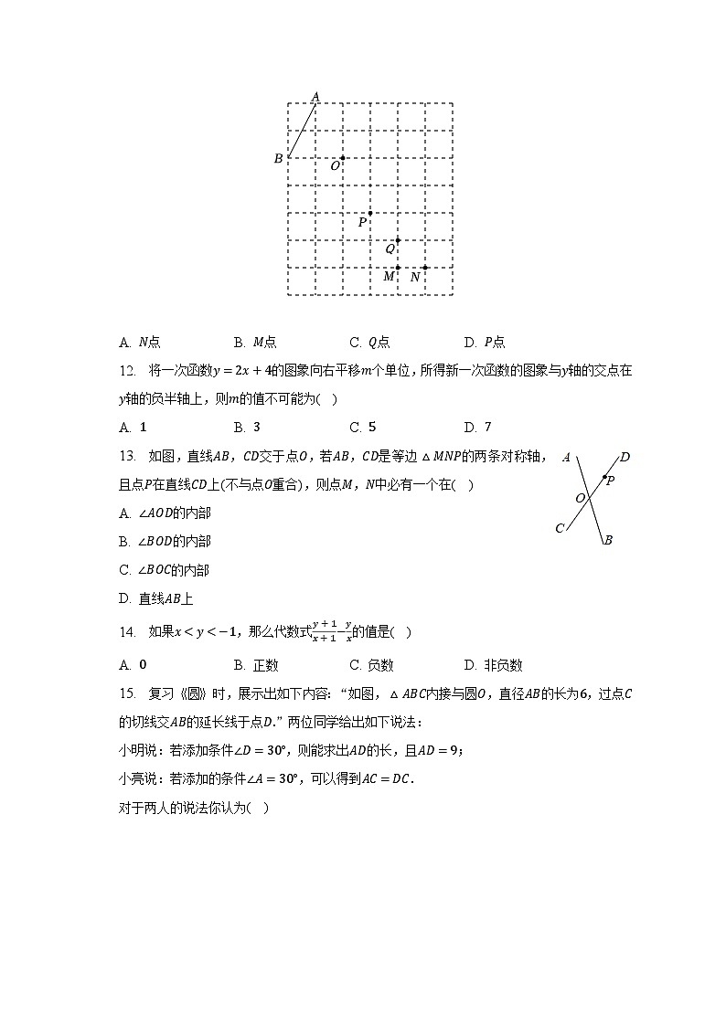 2023年河北省张家口市、保定市、石家庄市中考数学五模试卷（含解析）03