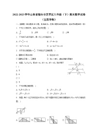 2022-2023学年山东省烟台市芝罘区八年级（下）期末数学试卷（五四学制）（含解析）