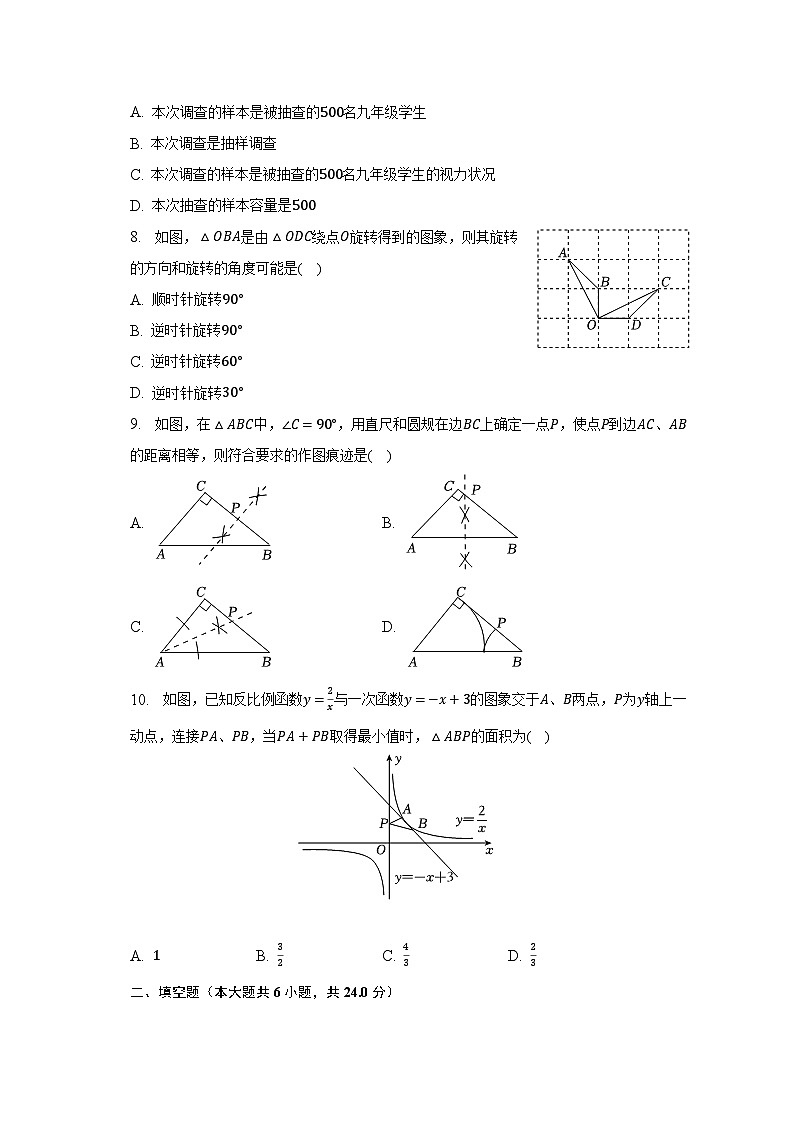 2023年湖南省怀化市中考数学二模试卷（含解析）第2页