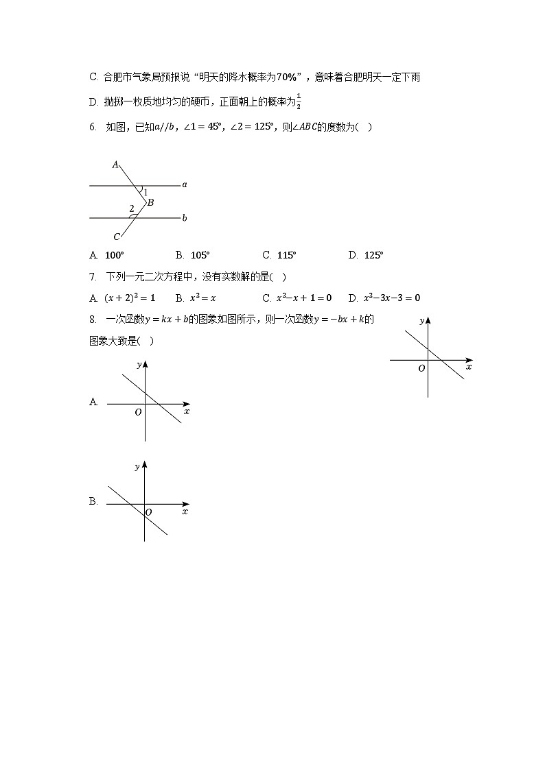 2023年安徽省六安市金安区中考数学最后一模（含解析）第2页