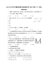 2022-2023学年安徽省淮南市谢家集区等三地八年级（下）期末数学试卷（含解析）