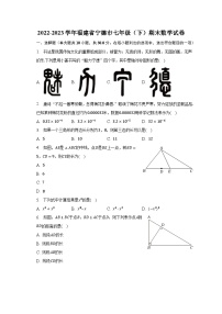 2022-2023学年福建省宁德市七年级（下）期末数学试卷（含解析）