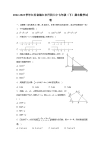 2022-2023学年江苏省镇江市丹阳八中七年级（下）期末数学试卷（含解析）