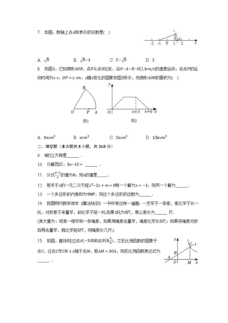 2023年江苏省淮安市清河区开明中学教育集团中考数学三模试卷（含解析）02