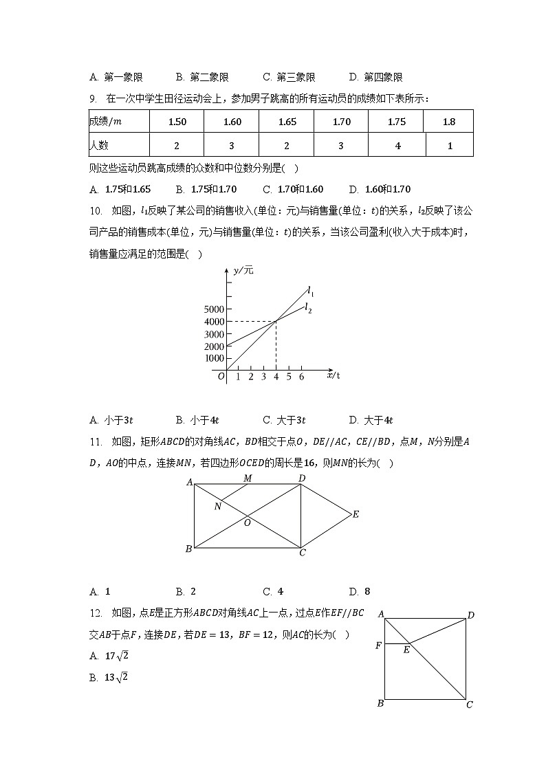 2022-2023学年天津市西青区八年级（下）期末数学试卷（含解析）02