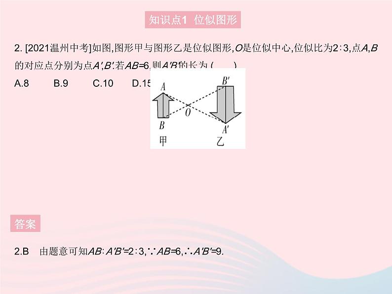 2023九年级数学上册第25章图形的相似25.7相似多边形和图形的位似课时2位似图形上课课件新版冀教版04