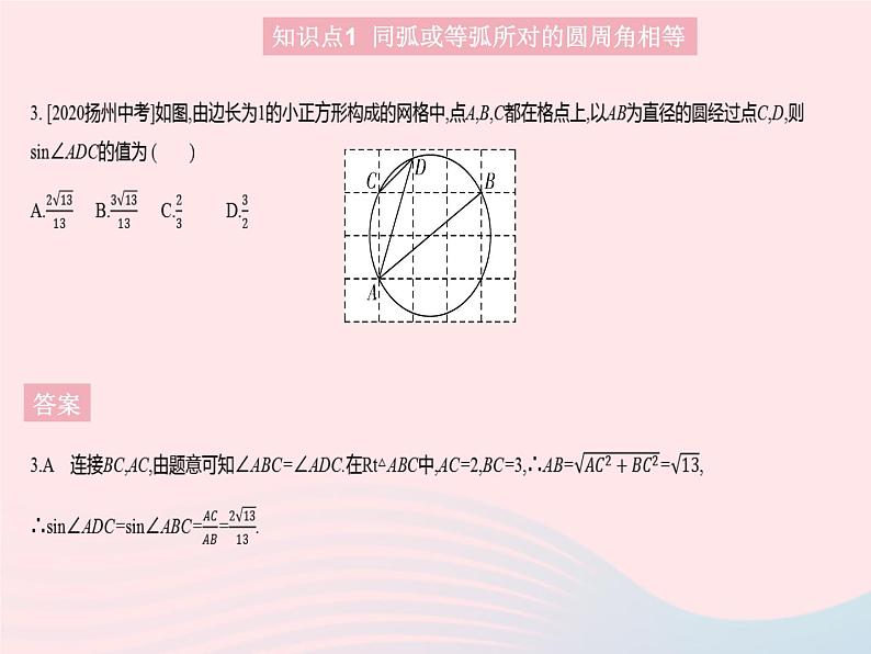 2023九年级数学上册第28章圆28.3圆心角和圆周角课时3圆内接四边形上课课件新版冀教版05