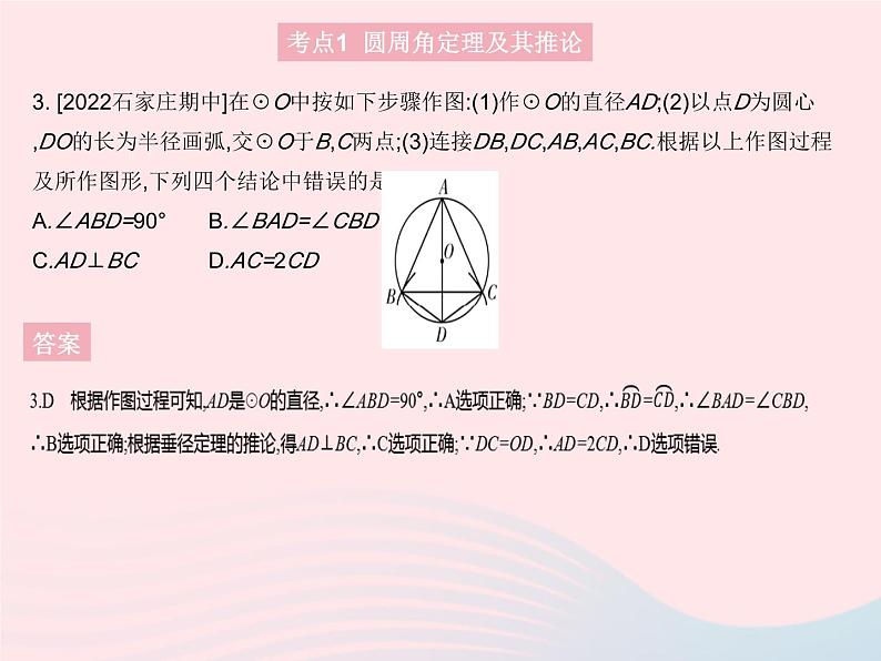 2023九年级数学上册第28章圆热门考点集训上课课件新版冀教版05