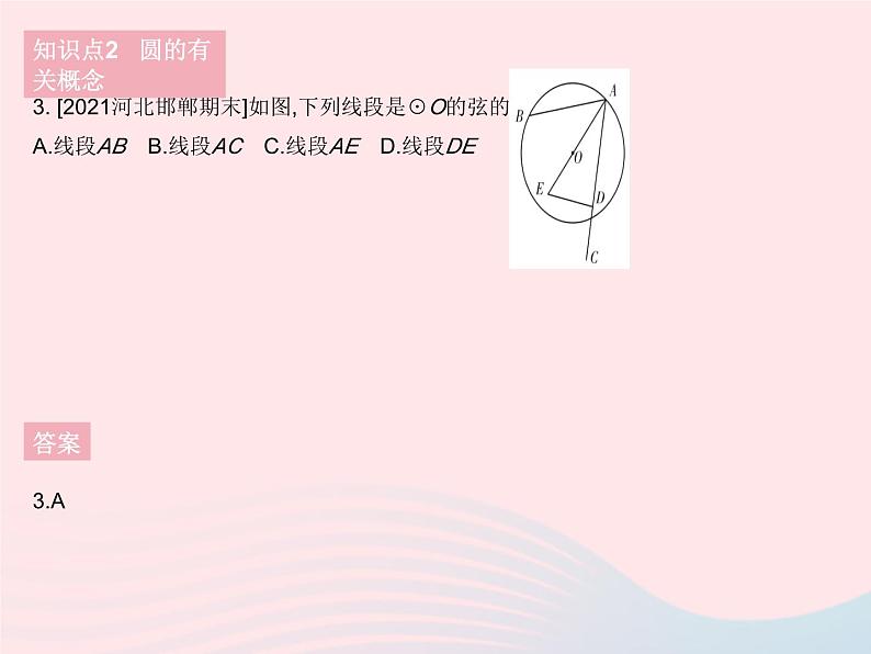 2023九年级数学下册第27章圆27.1圆的认识课时1圆的基本元素作业课件新版华东师大版第6页