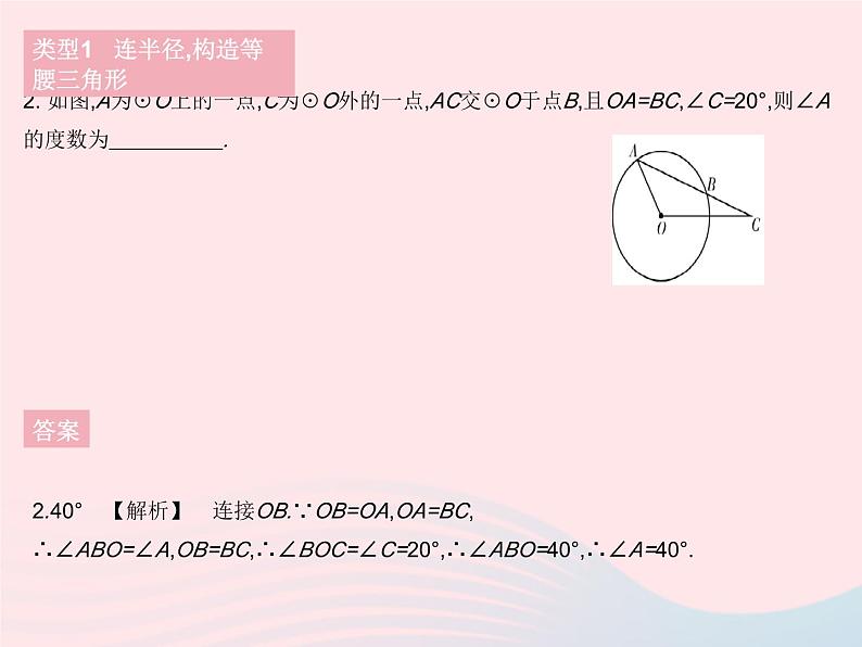 2023九年级数学下册第27章圆专项1圆中常做的辅助线作业课件新版华东师大版04