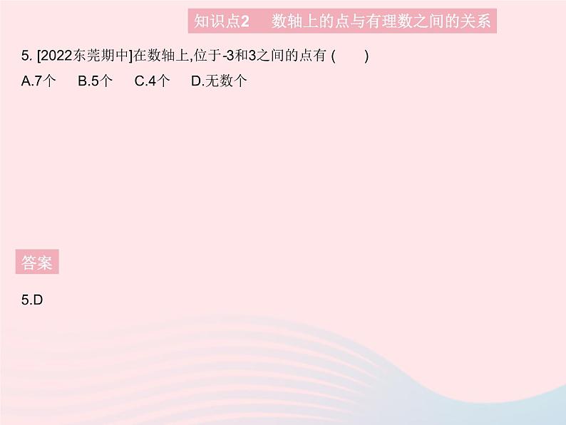 2023七年级数学上册第2章有理数2.2数轴课时1数轴教学课件新版华东师大版07