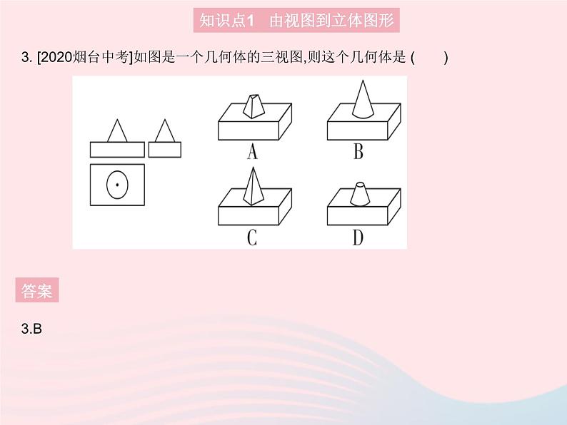 2023七年级数学上册第4章图形的初步认识4.2立体图形的视图课时2由视图到立体图形教学课件新版华东师大版第5页