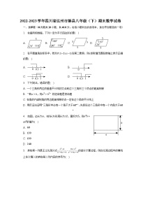 2022-2023学年四川省达州市渠县八年级（下）期末数学试卷（含解析）