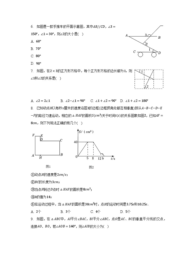 2022-2023学年四川省达州市渠县七年级（下）期末数学试卷（含解析）第2页