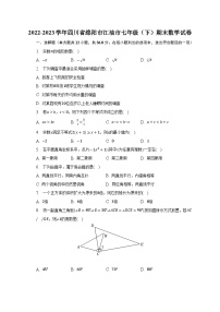 2022-2023学年四川省绵阳市江油市七年级（下）期末数学试卷（含解析）