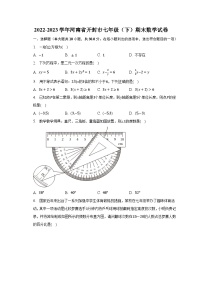 2022-2023学年河南省开封市七年级（下）期末数学试卷（含解析）