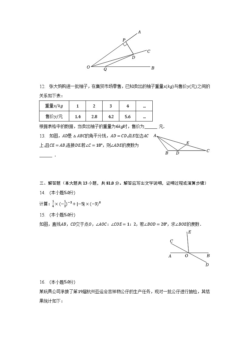 2022-2023学年陕西省咸阳市武功县七年级（下）期末数学试卷（含解析）03