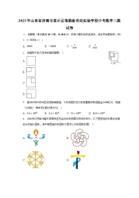 2023年山东省济南市章丘区博雅新世纪实验学校中考数学三模试卷（含解析）