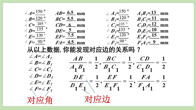 北师大数学九上 3 相似多边形 课件PPT+教案06