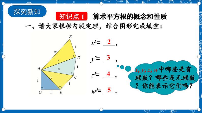 北师大版数学八年级上册2.2《 平方根（第1课时）》课件04