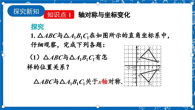 北师大版数学八年级上册3.3《 轴对称与坐标变化课件》04