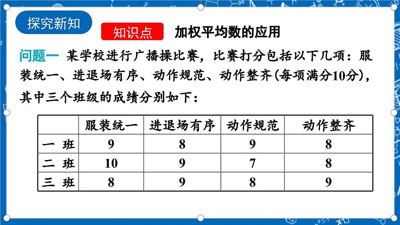 北师大版数学八年级上册6.1《 平均数（第2课时）》课件04