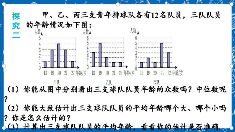 北师大版数学八年级上册6.3《 从统计图分析数据的集中趋势课件》07