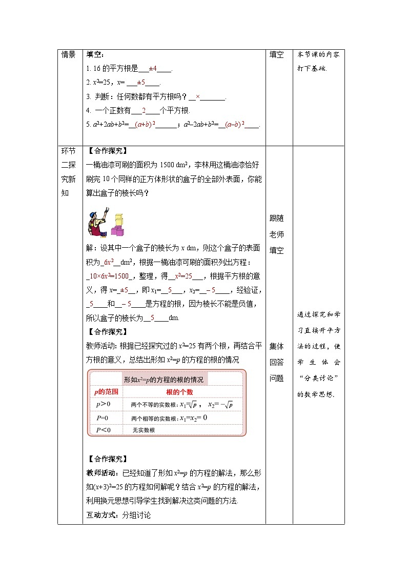 21.2.1《配方法+第1课时》教案--人教版数学九上02