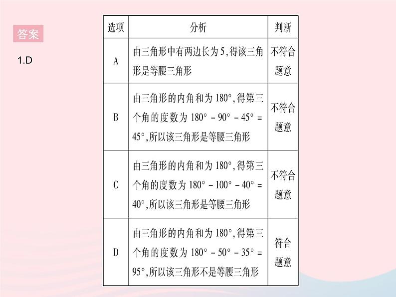 2023八年级数学上册第13章全等三角形13.3等腰三角形课时3等腰三角形的判定作业课件新版华东师大版04