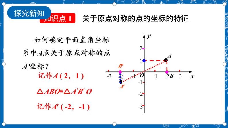 人教版数学九年级上册23.2.3《 关于原点对称的点的坐标 》课件+教案+练习06