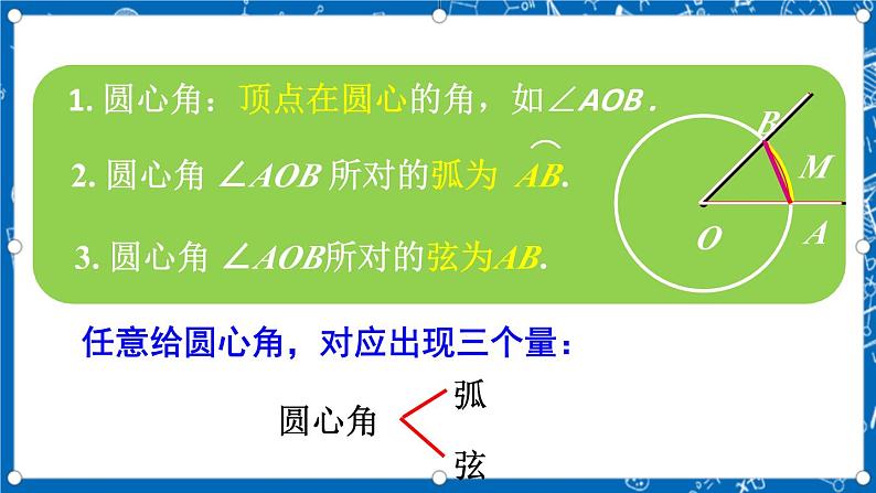 人教版数学九年级上册24.1.3《 弧、弦、圆心角 》课件+教案+练习08