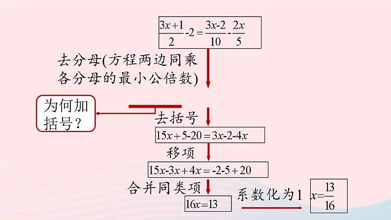 2023七年级数学上册第三章一元一次方程3.3解一元一次方程二__去括号与去分母第3课时上课课件新版新人教版第7页