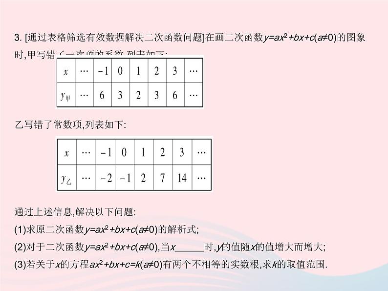 2023九年级数学上册第二十二章二次函数章末培优专练作业课件新版新人教版08