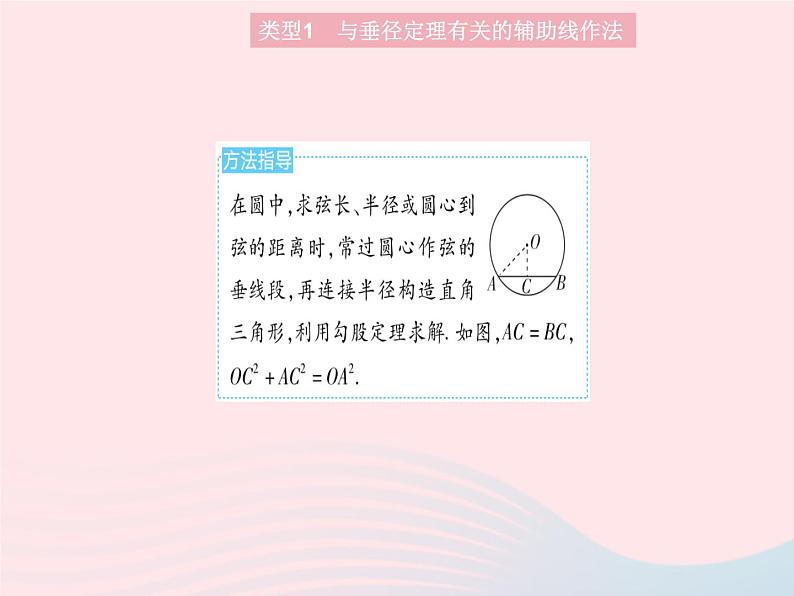 2023九年级数学上册第二十四章圆专项1与圆的性质有关的辅助线作法作业课件新版新人教版03