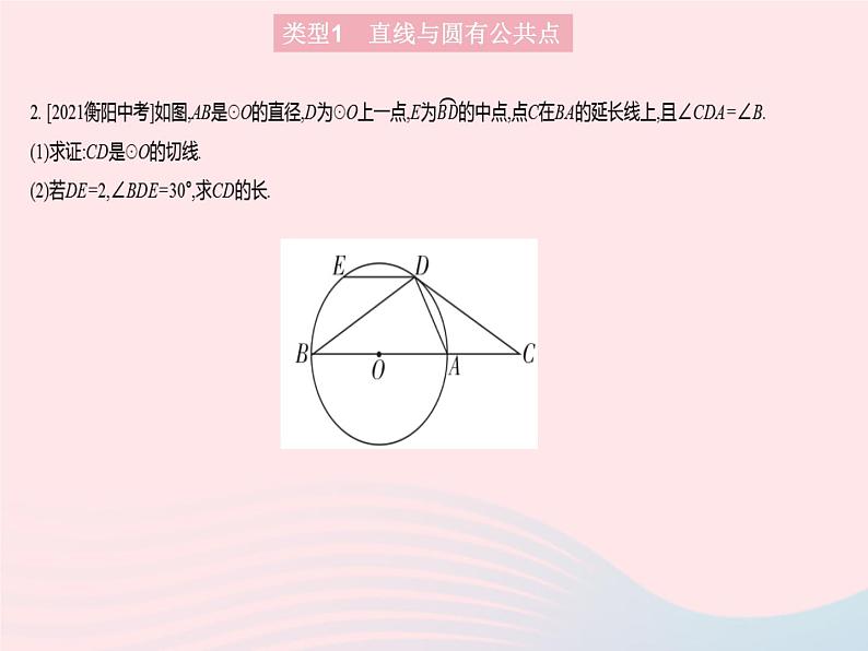 2023九年级数学上册第二十四章圆专项2证明圆的切线的两种方法作业课件新版新人教版第5页