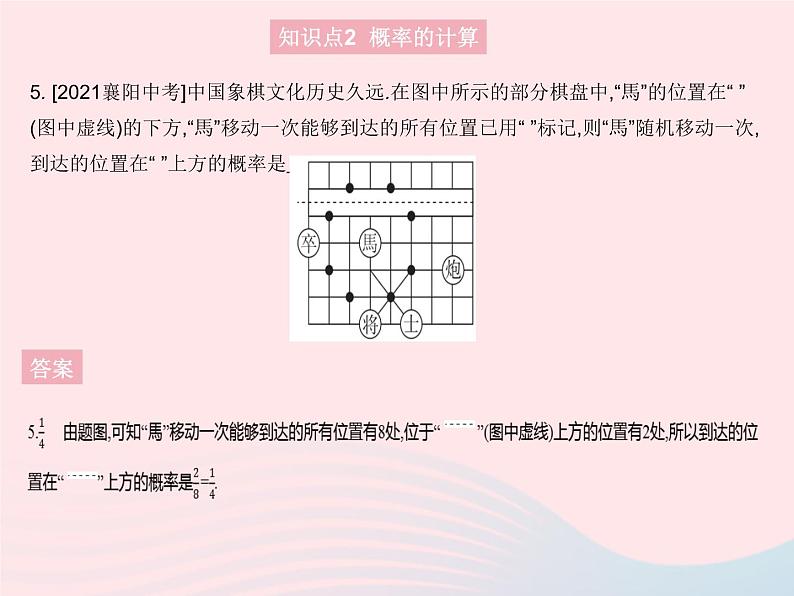 2023九年级数学上册第二十五章概率初步25.1随机事件与概率课时2概率作业课件新版新人教版第7页