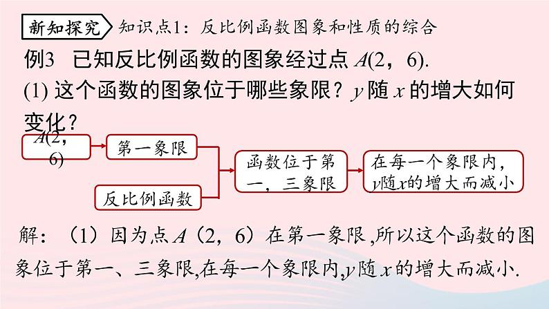 2023九年级数学下册第二十六章反比例函数26.1反比例函数26.1.2反比例函数的图象和性质课时2上课课件新版新人教版05