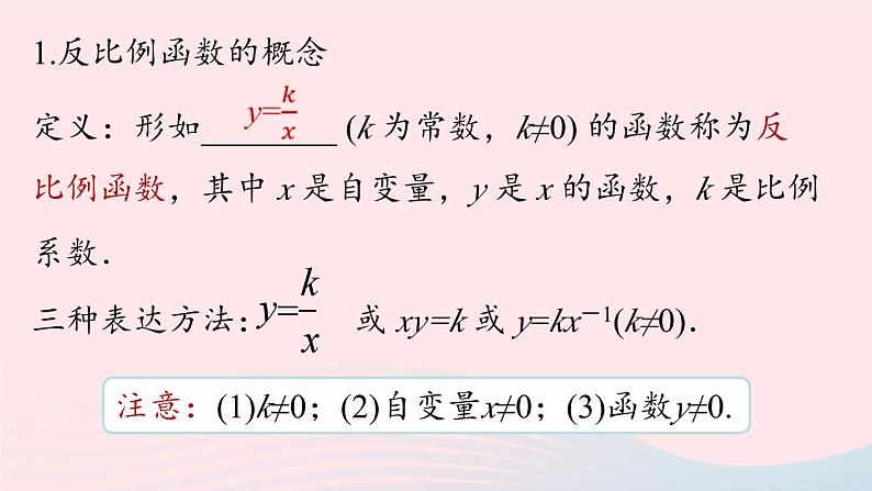 2023九年级数学下册第二十六章反比例函数小结课上课课件新版新人教版第5页